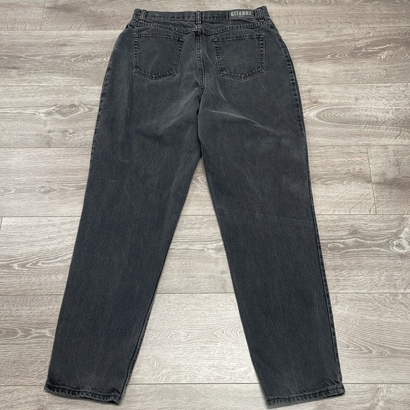 Vintage Gitano High Waisted Mom Jeans Black Wash Denim 18L - Picture 13 of 14
